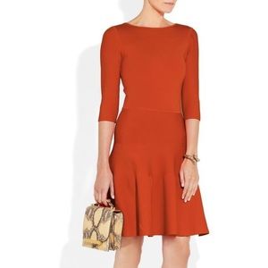 Issa London Red Cutout Ribbed Dress